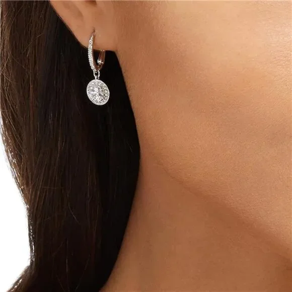 Women Angelic Crystal Drop Earrings Collection Trendy